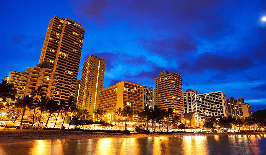 Waikiki Night Lights